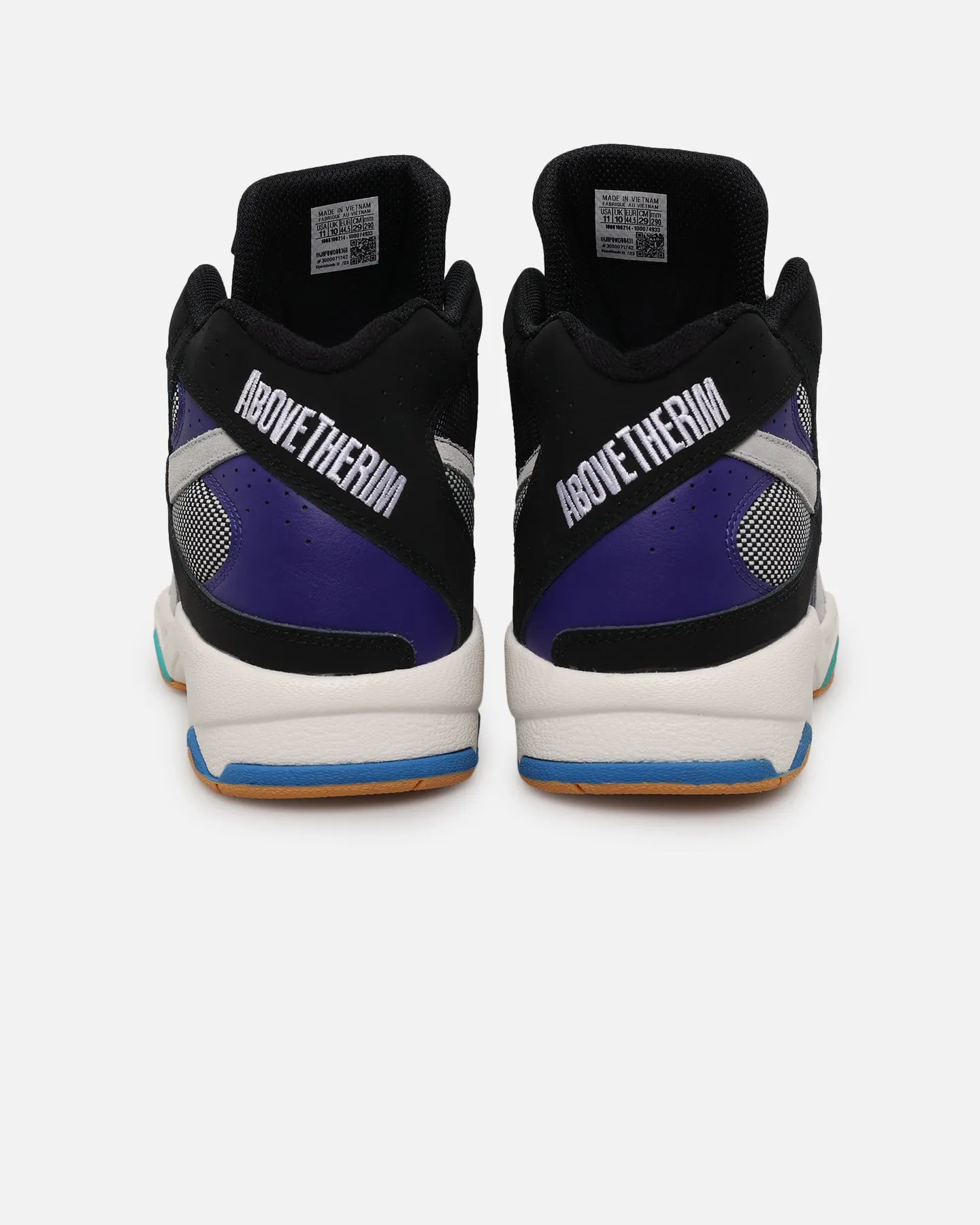 Reebok Above The Rim Pump Vertical Black/Purple Strong Stitching