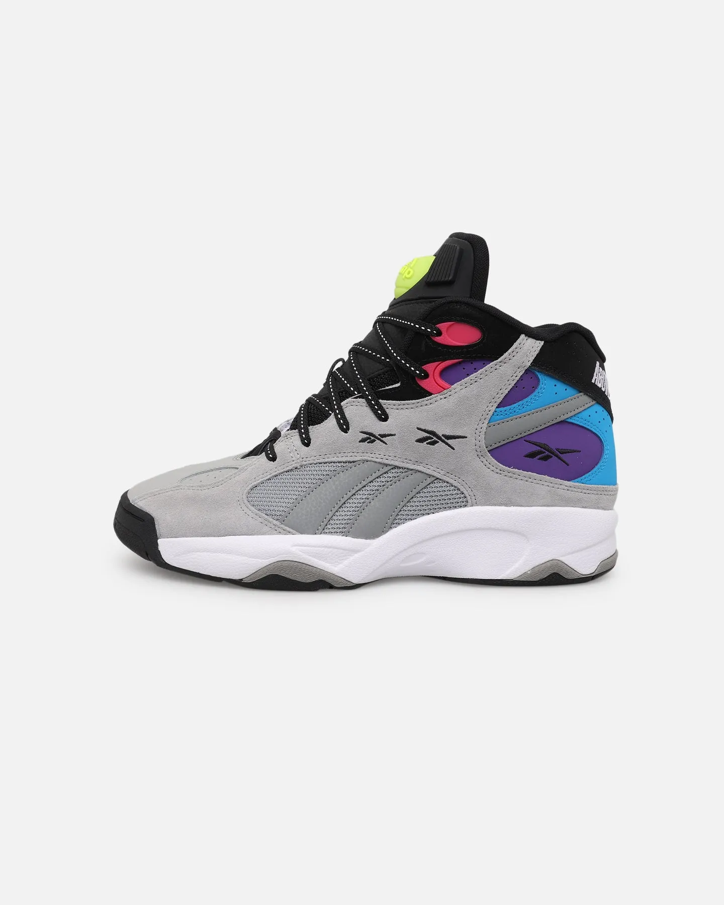 Reebok Above The Rim Pump Vertical Grey/Black Resilient Design Impact Resistant
