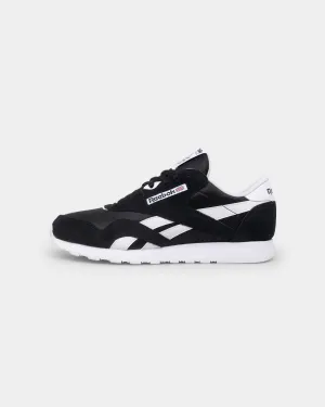 Reebok Classic Nylon Core Black/White Durable Build Weekend Errands