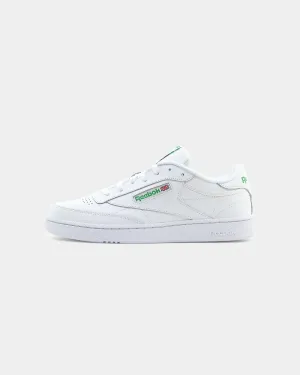 Responsive Cushion Fitness Lovers Waterproof Daily Walk Reebok Club C 85 White/Green