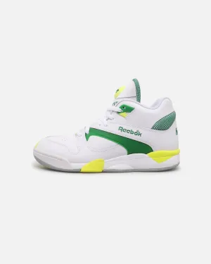 Reebok Court Victory Pump White/Green Comfort Fit Upper