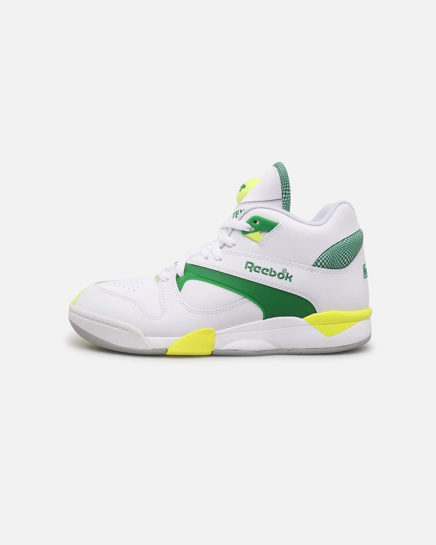 Reebok Court Victory Pump White/Green Comfort Fit Upper