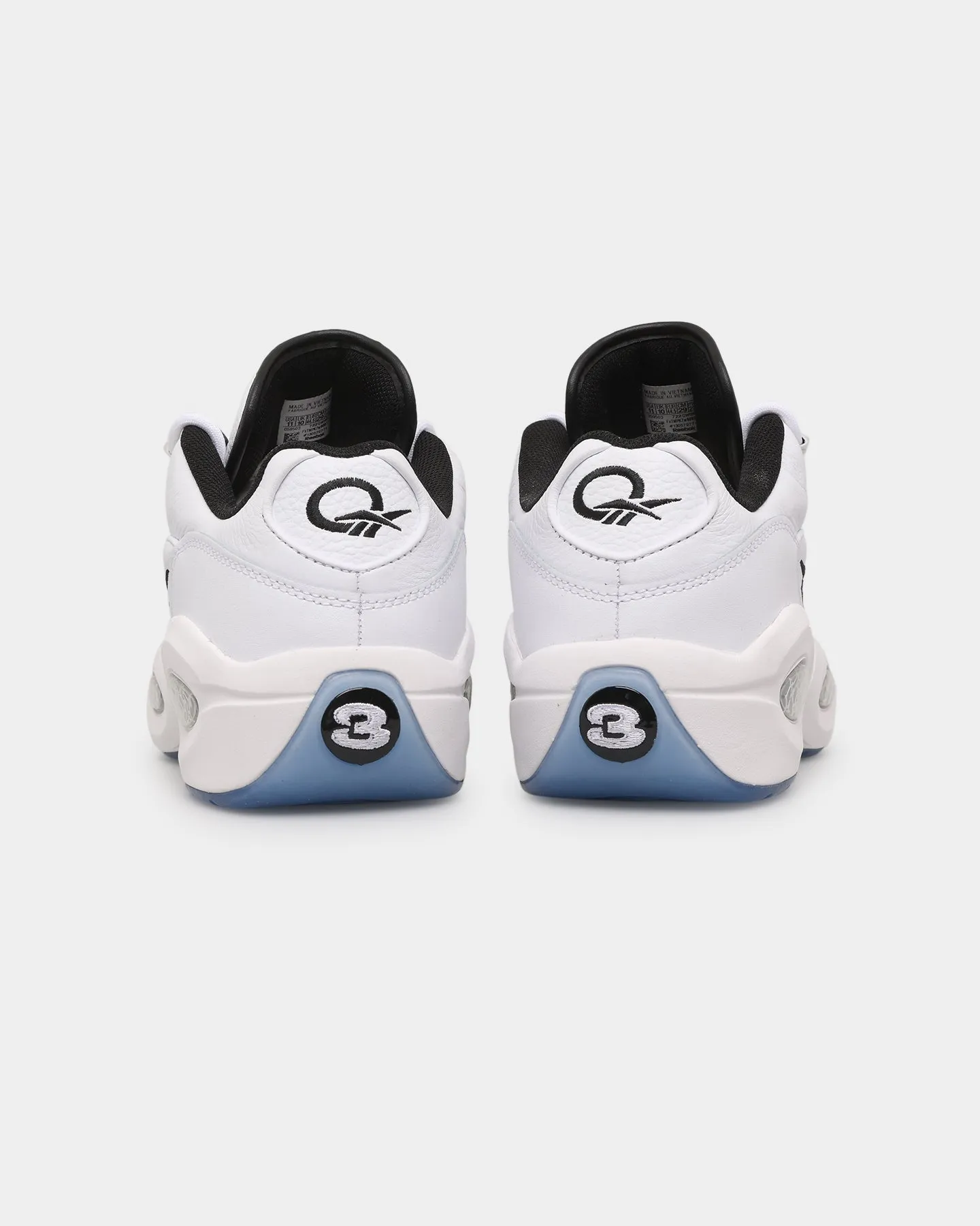 Reebok Question Low White/Black Built-in comfort Dynamic Fit System