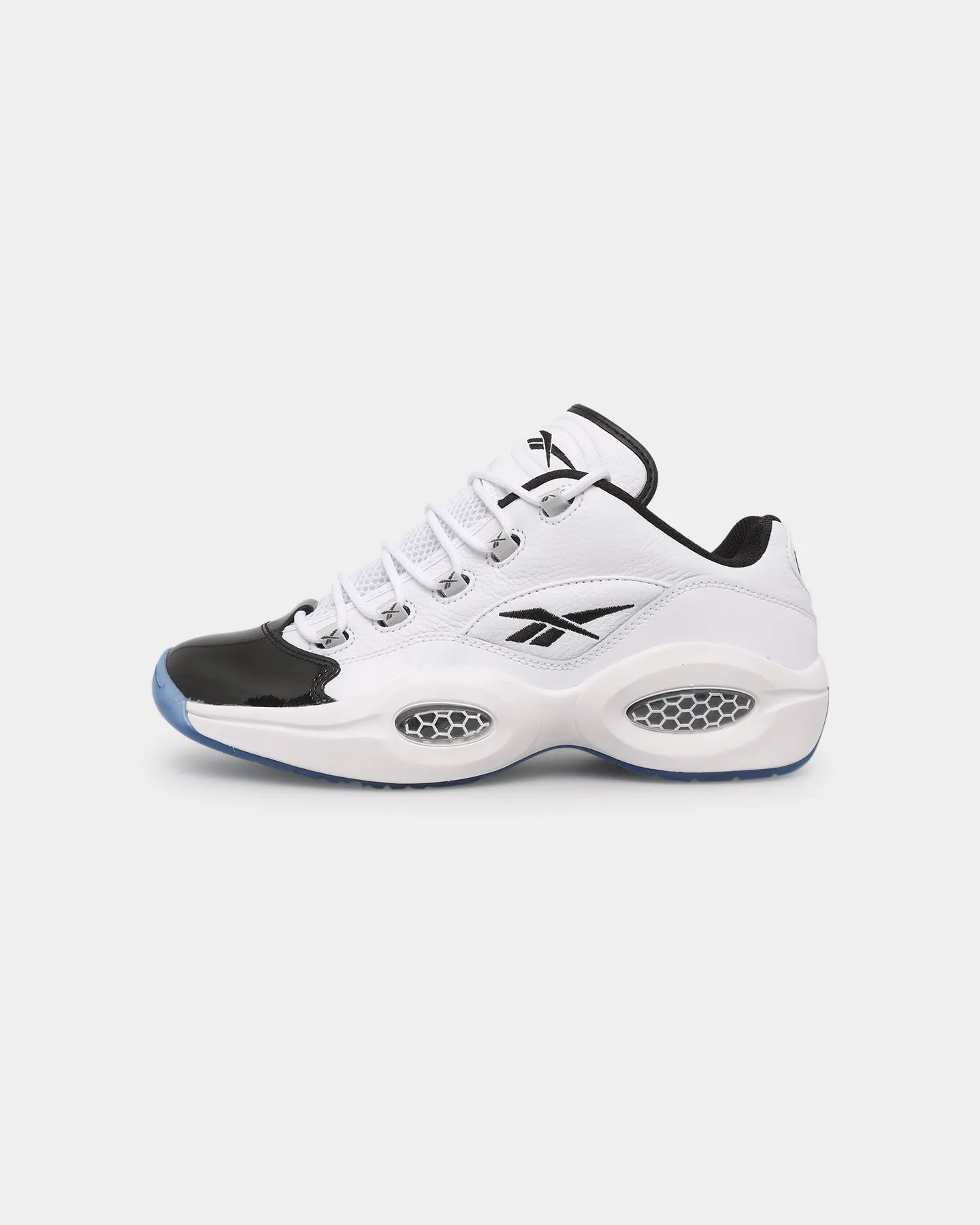 Precision Stitching Pace Control Reebok Question Low White/Black