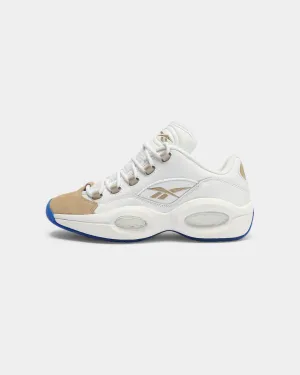 Reebok Question Low White/White/Sand Knit Upper Material