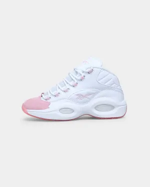 Reebok Question Mid White/Pink Glow/Porcelain Pink Smart Fit
