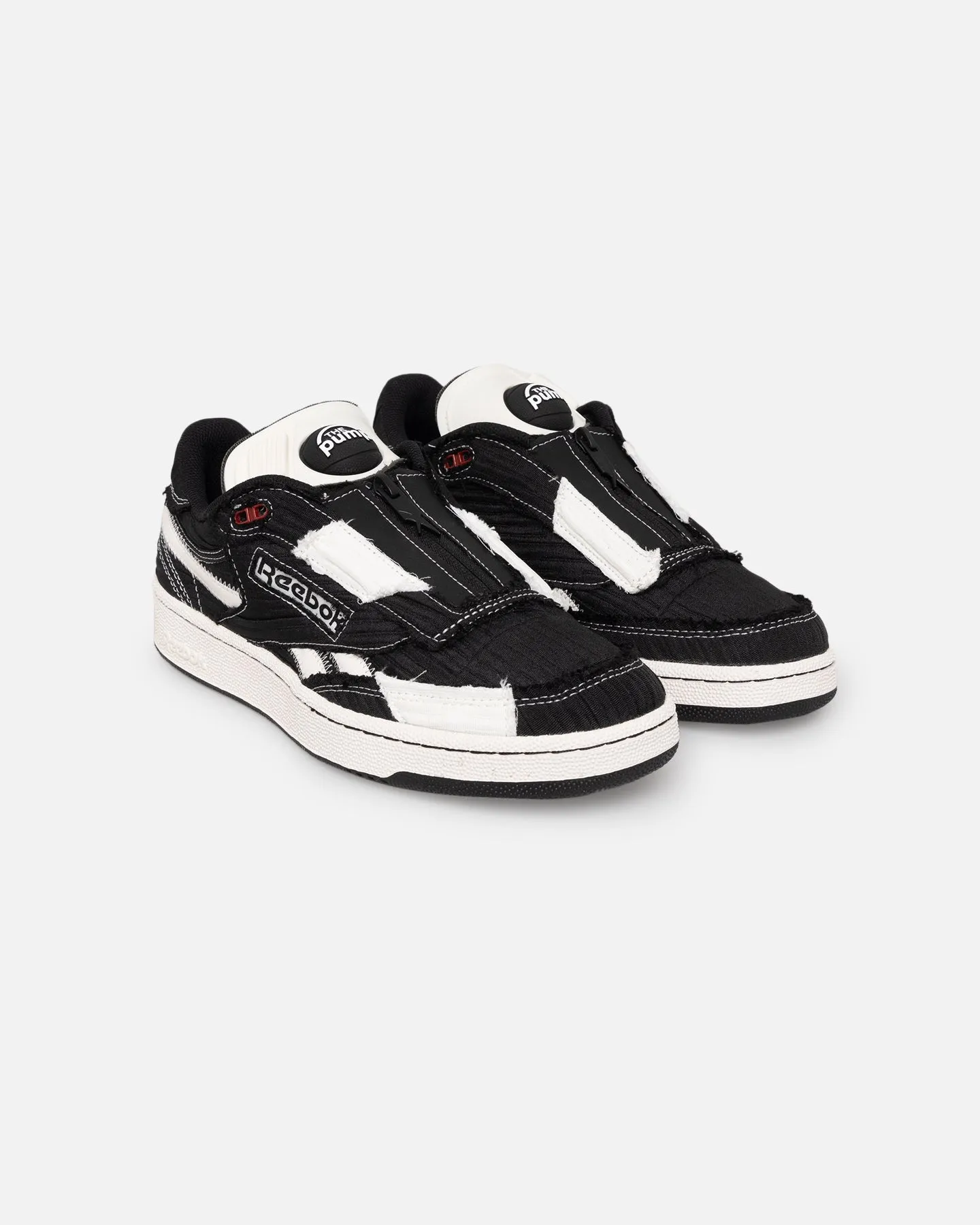 Reebok X MARKET Club C 85 Pump Black/White orthopedic