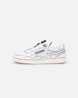 Reebok X MARKET Club C 85 Pump Footwear White/Chalk Comfort collar