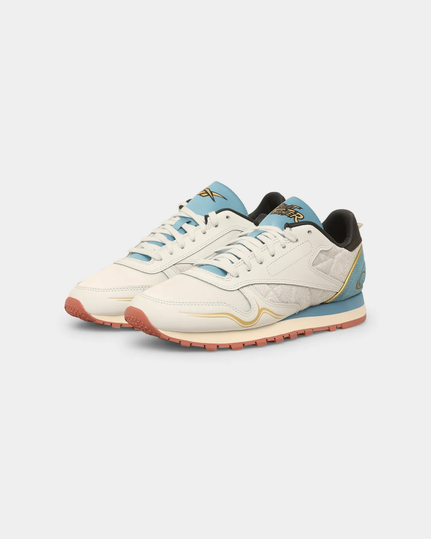 World Step Reebok X Street Fighter Classic Leather Polar Blue/Tough Blue/Core Black