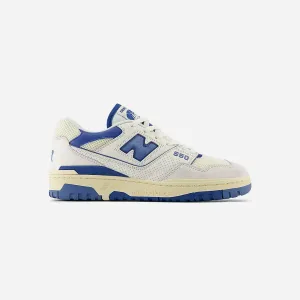New Balance 550 White Blue Agate lycra running gear Reinforced Sides