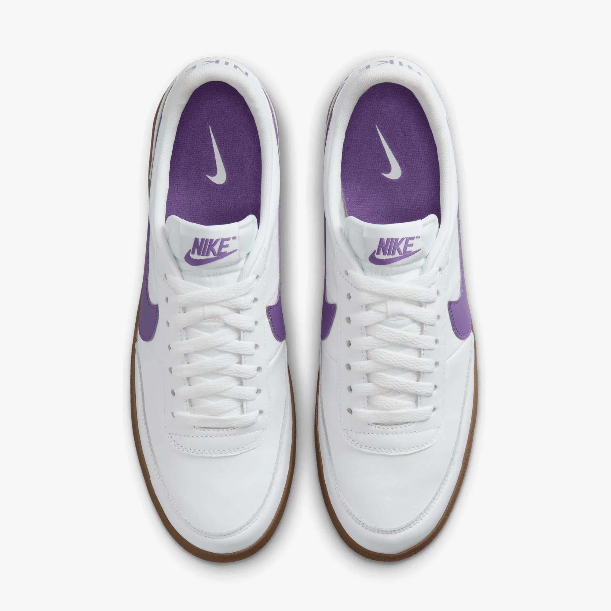 Nike | KILLSHOT 2 LEATHER { WHITE/WILD GRAPE-GUM MED BROWN Lightweight Design