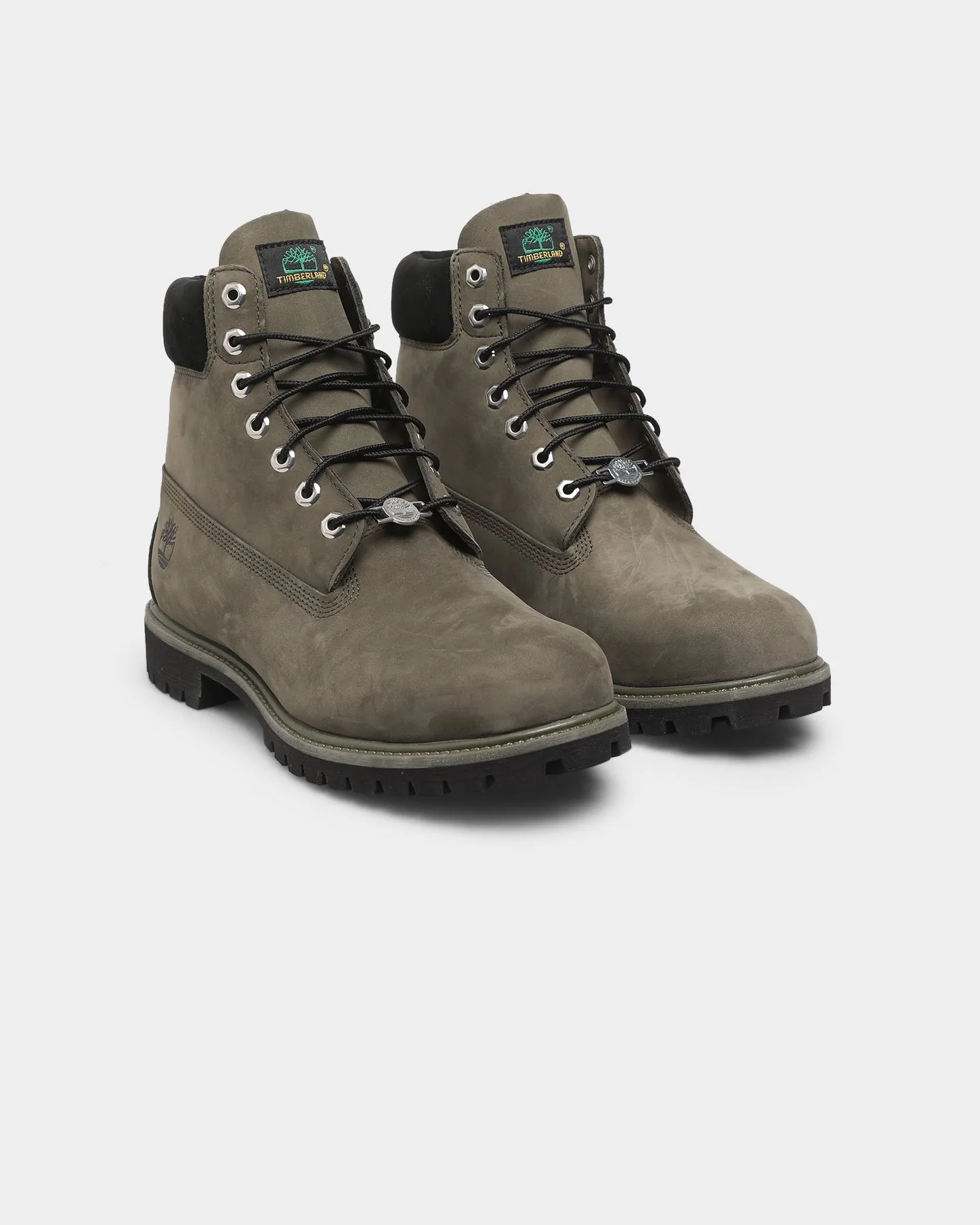 Cold Tone Timberland 6" Premium Boot Dark Green Nubuck