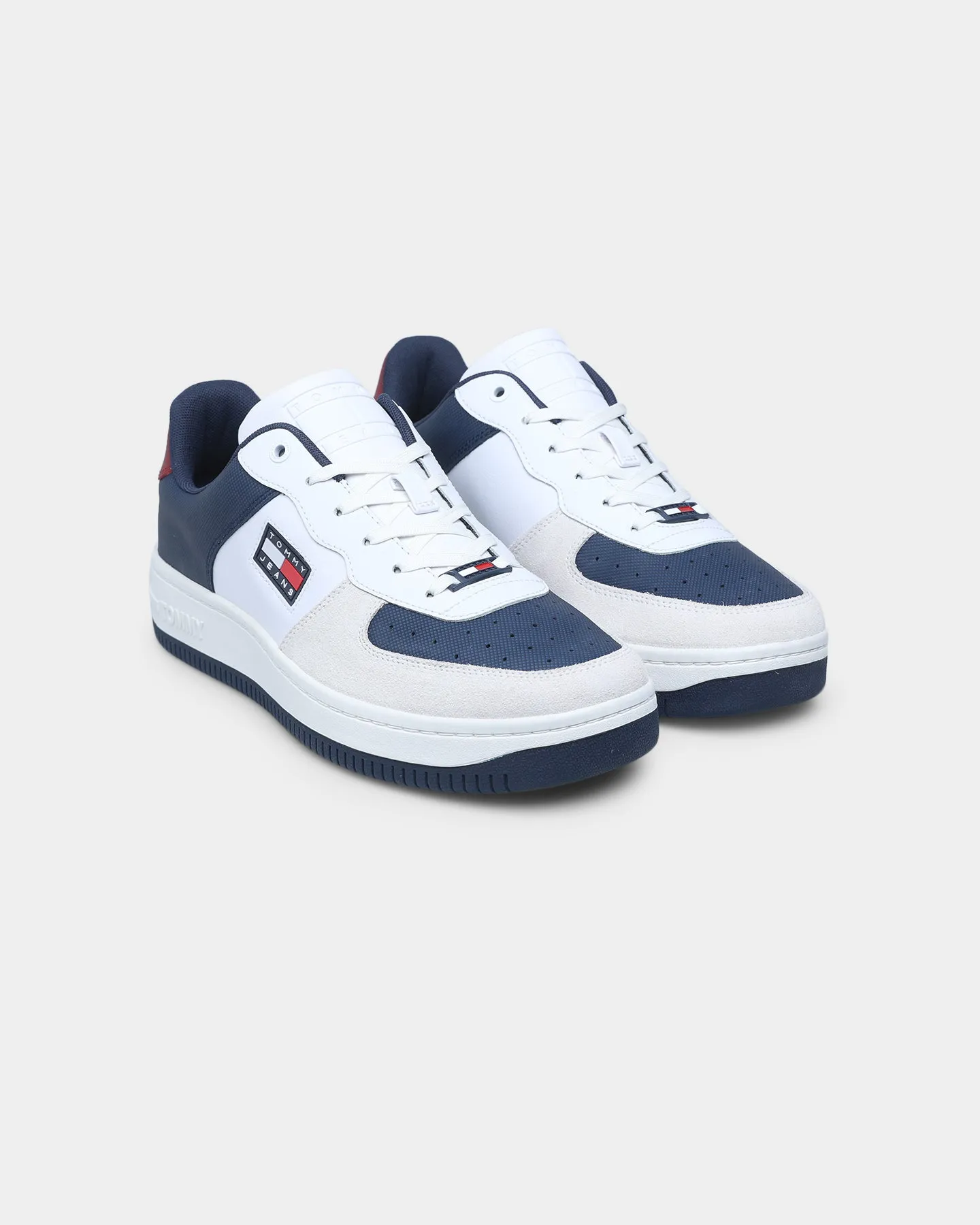 Tommy Jeans Basket Varsity Cupsole Red/White/Blue Comfortable fit Hill Walk