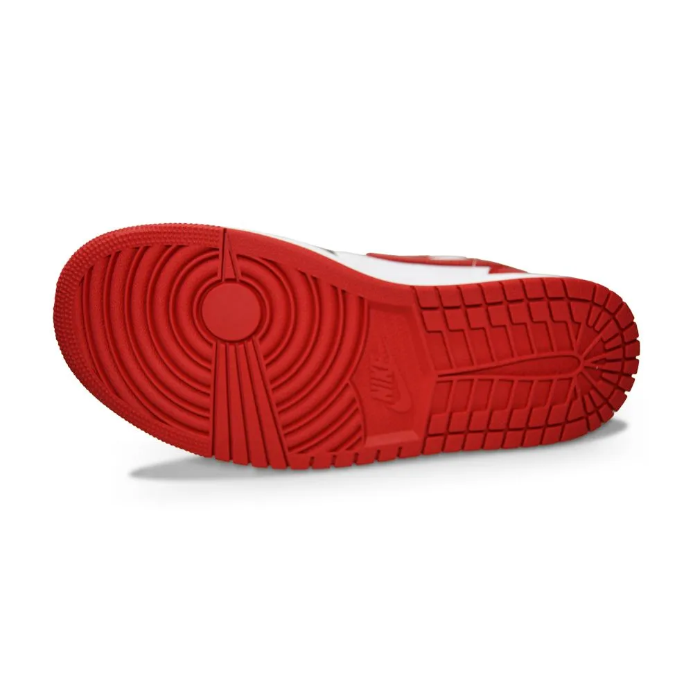 Womens Nike Air Jordan 1 Mid - BQ6472 079 - Black Gym Red White Extended Heel Counter Enhanced Agility