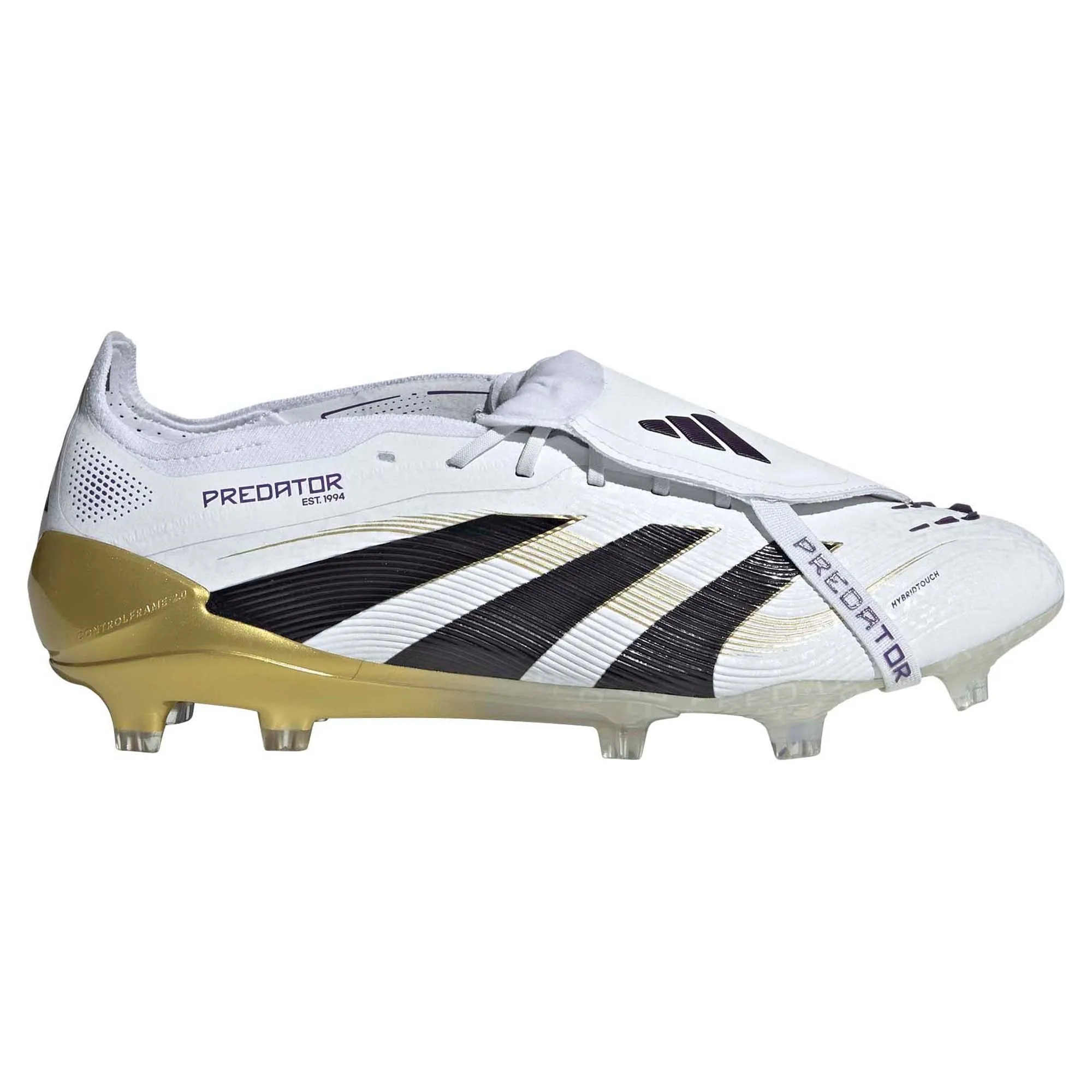 Predator Elite Fold-Over Tongue Firm Ground Unisex Football Boots Stable Structure lateral movement