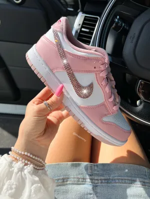 Quick Access Rose Gold Swarovski Womens Nike Dunk Shoes