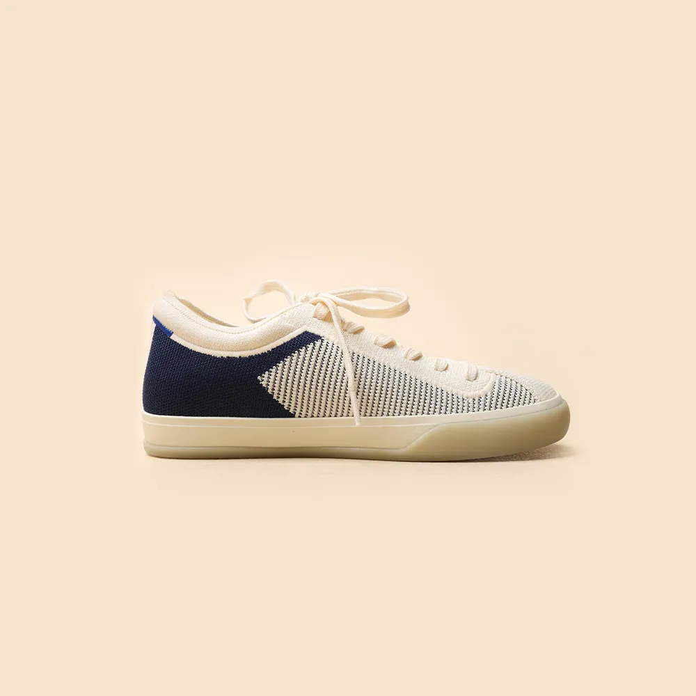 Rothy - Lace Up Sneakers - Navy Simple Pair Herd Path