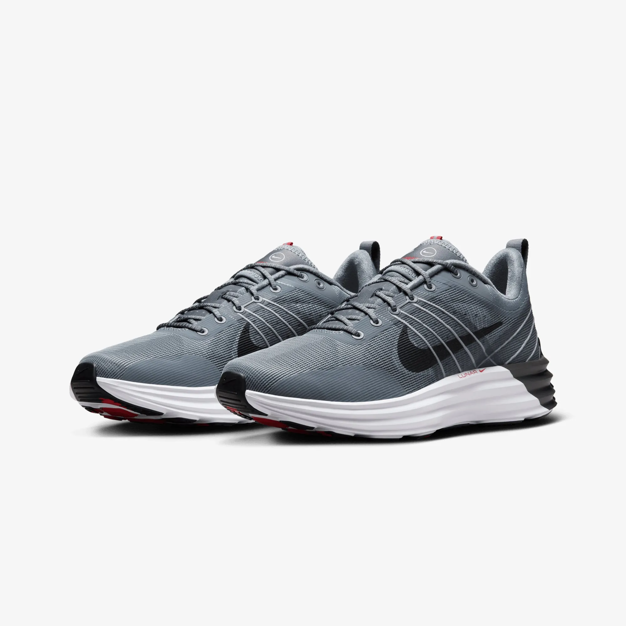 Adaptive Fit Design Casual Sporty NIKE | LUNAR ROAM { COOL GREY/ANTHRACITE-WOLF GREY