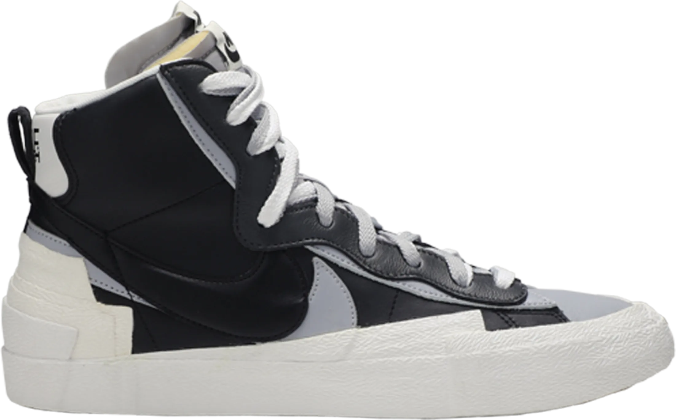 Quick Outfits High Top Stability Sacai x Blazer Mid 'Black Grey' - BV0072 002