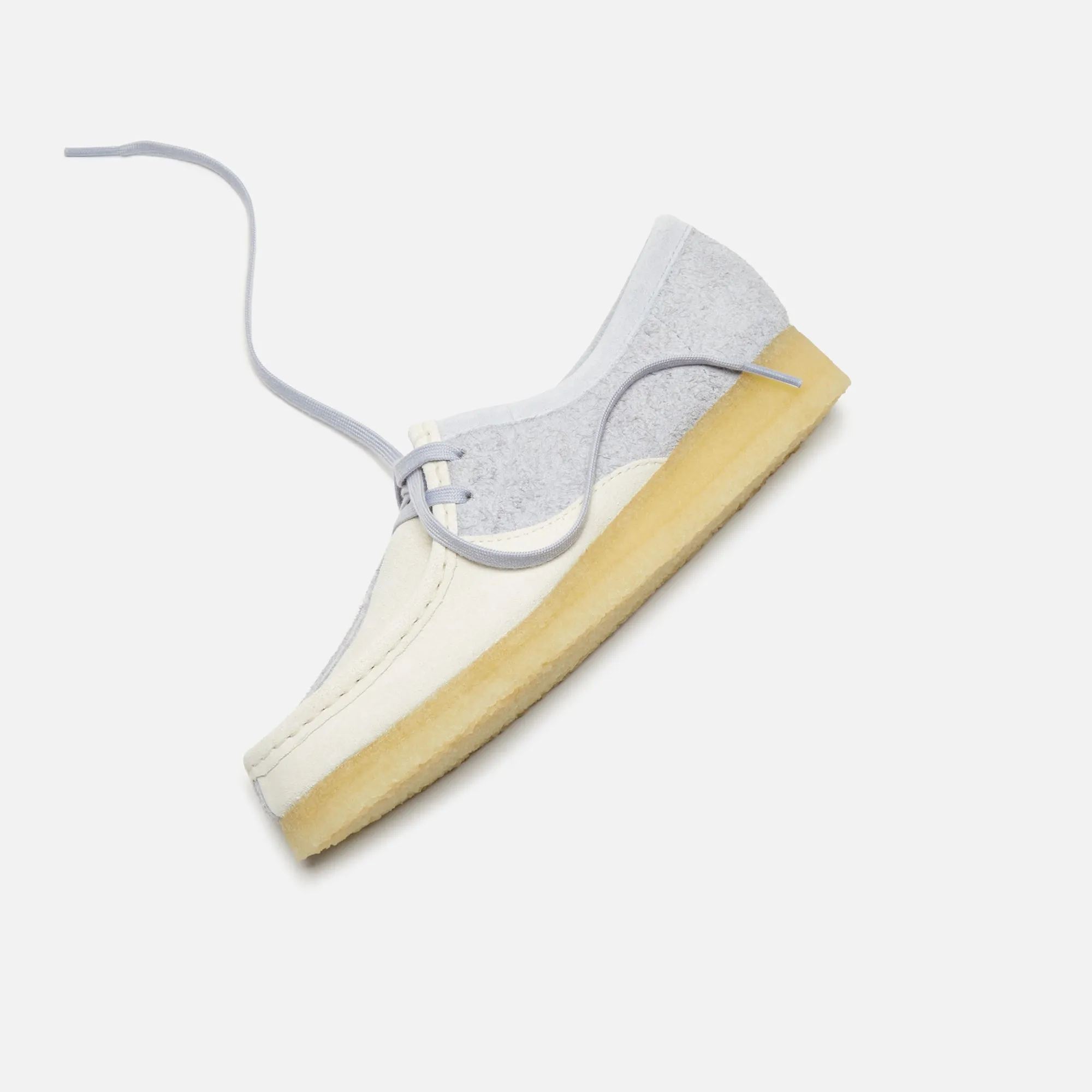 Clarks WMNS Wallabee - Cloud Grey Combi Breathable Lining
