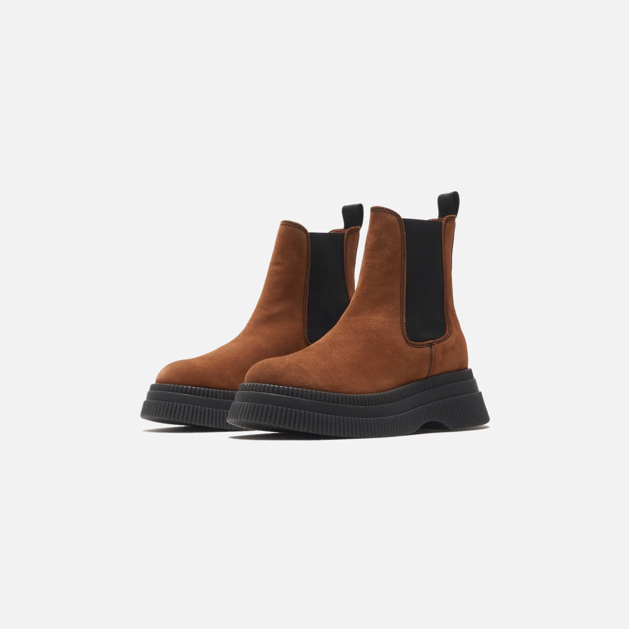 Chill Weather Nature Ready Ganni Creepers Chelsea Boot - Cognac