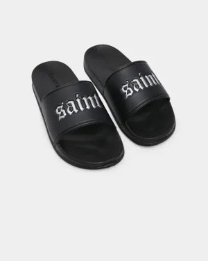 Saint Morta Cambronne Slide Black/Silver Neutral Base Beach Vibe