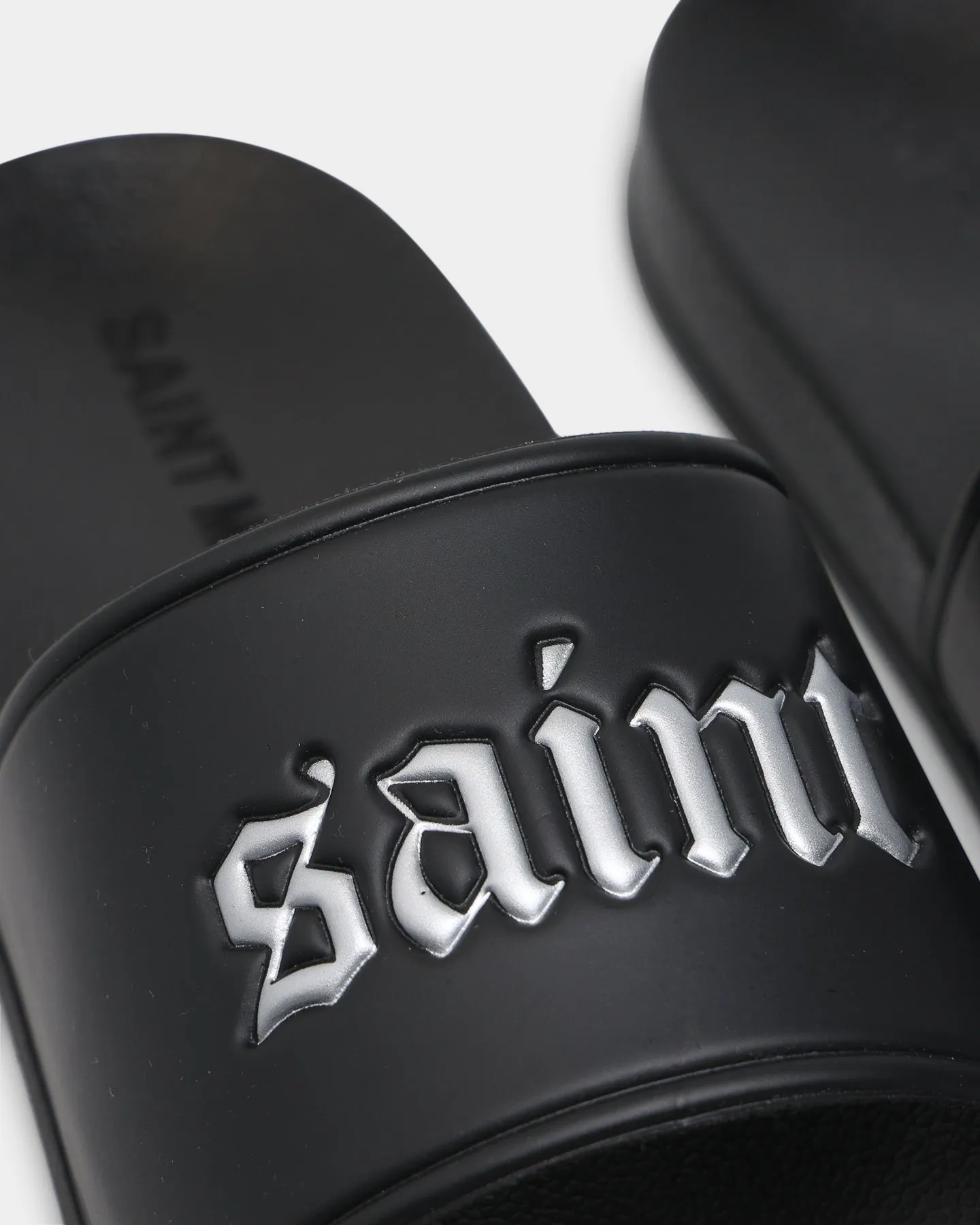 Saint Morta Cambronne Slide Black/Silver All Day Beach Walk Urban Chill