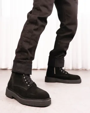 Saint Morta Chunky Boot Suede Black Family Time Urban Chill