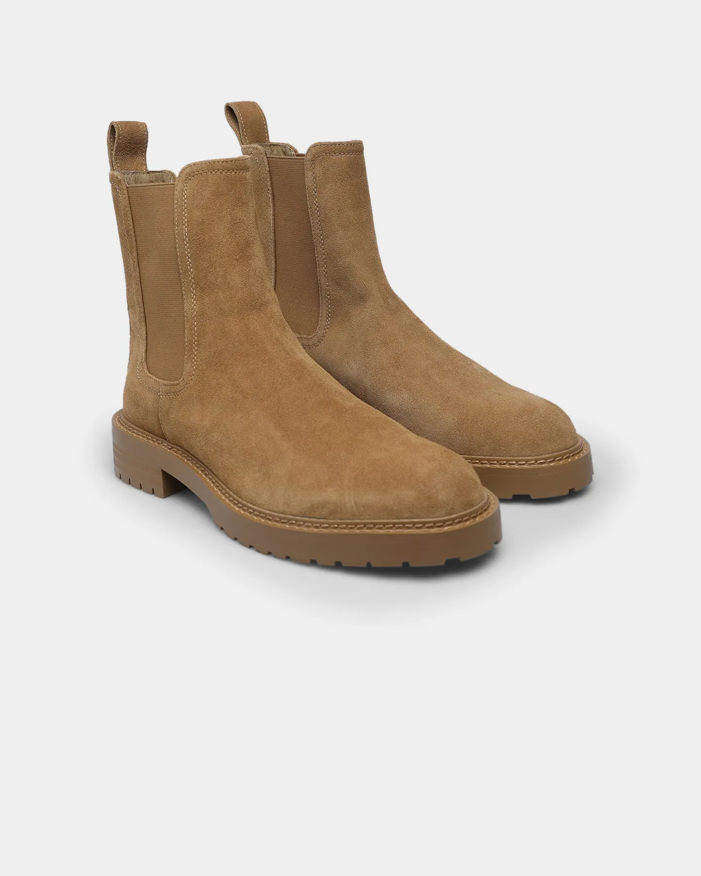 Saint Morta Chunky Chelsea Boot Camel Strong Stitching