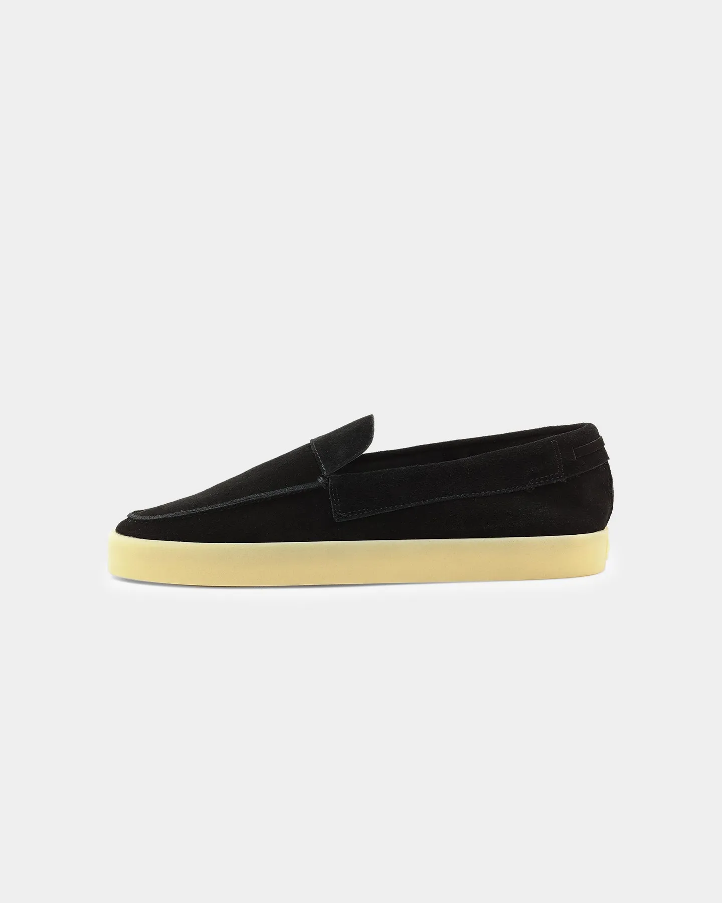 London Cool Saint Morta Hemisphere Suede Slip On Loafer Black/Gum