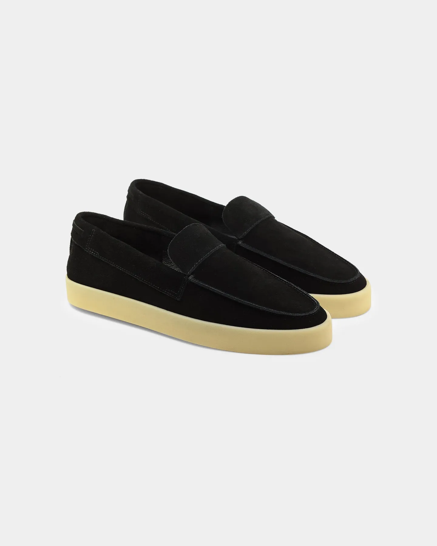 Saint Morta Hemisphere Suede Slip On Loafer Black/Gum City Pace