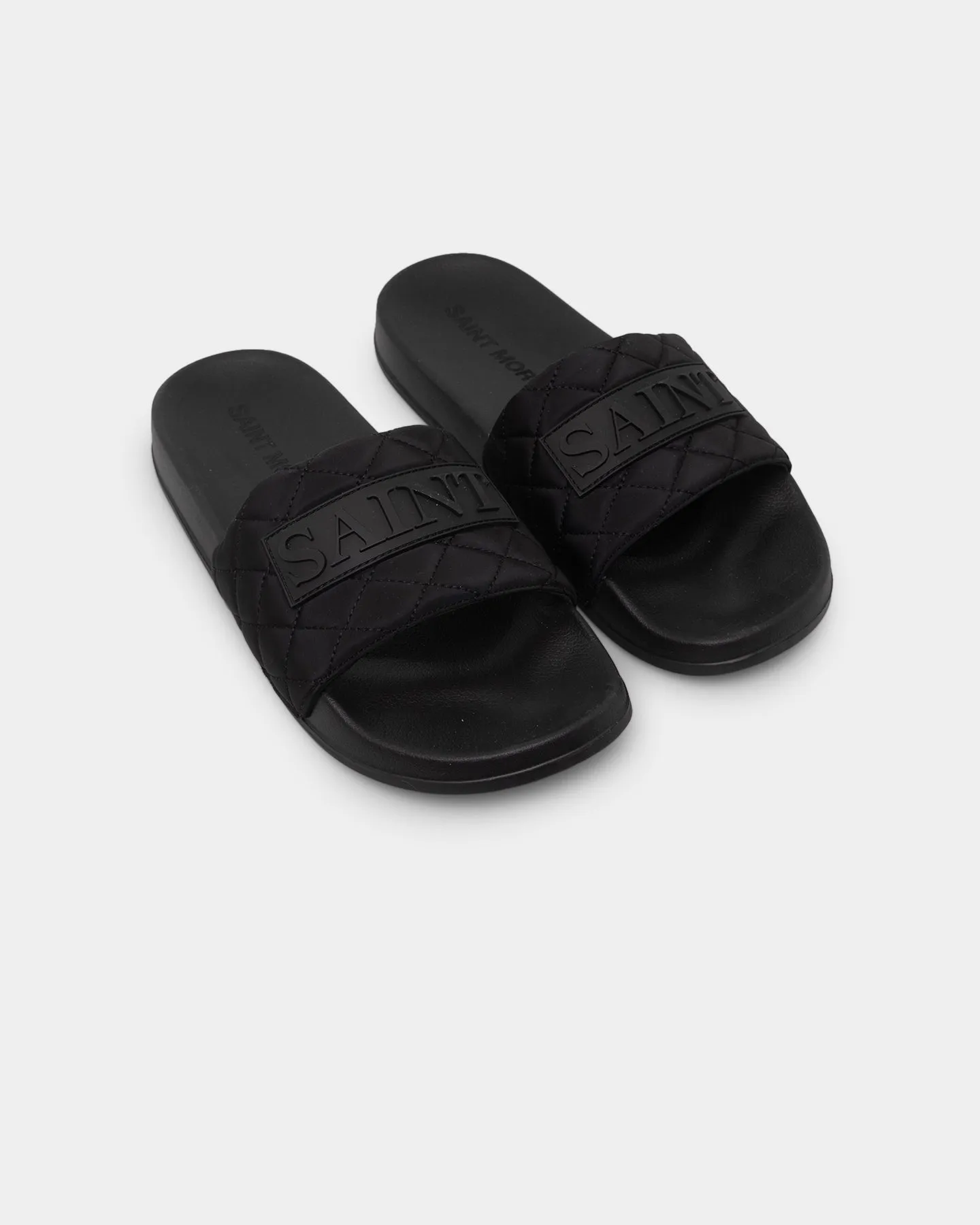 Saint Morta Meteor Quilted Slide Black Quick Step