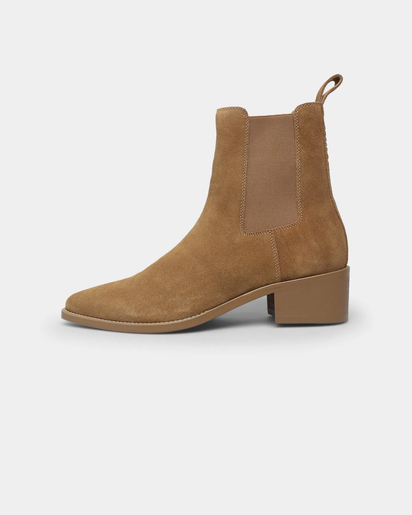 Saint Morta Nomad Pointy Toe Chelsea Boot Camel Hero Mode Pond Walk