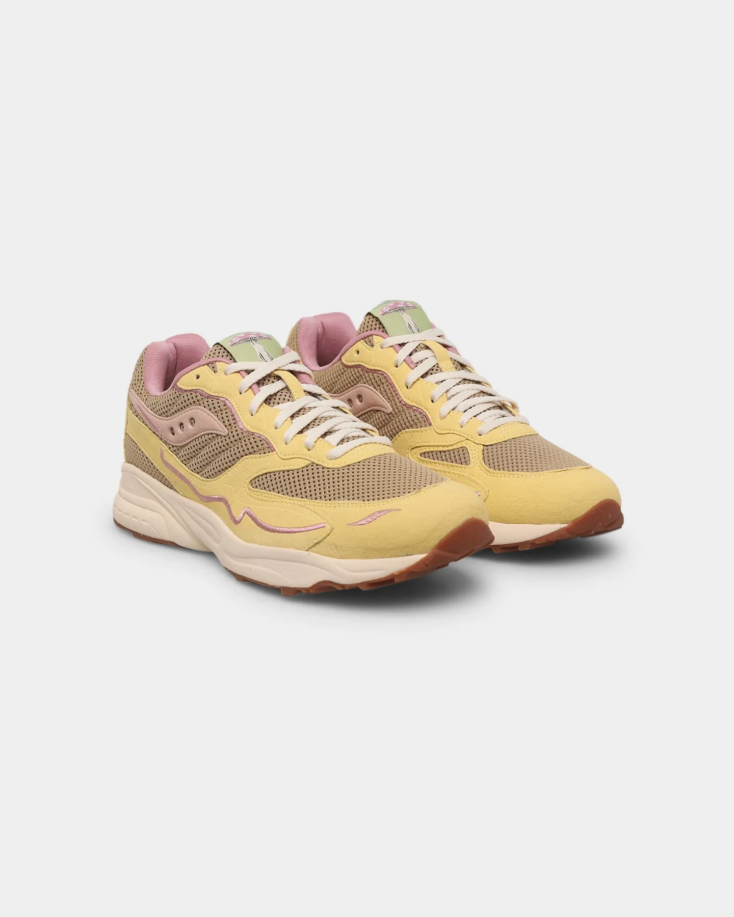 Canvas Cool Tone Play Saucony 3D Grid Hurricane Tan/Light Yellow