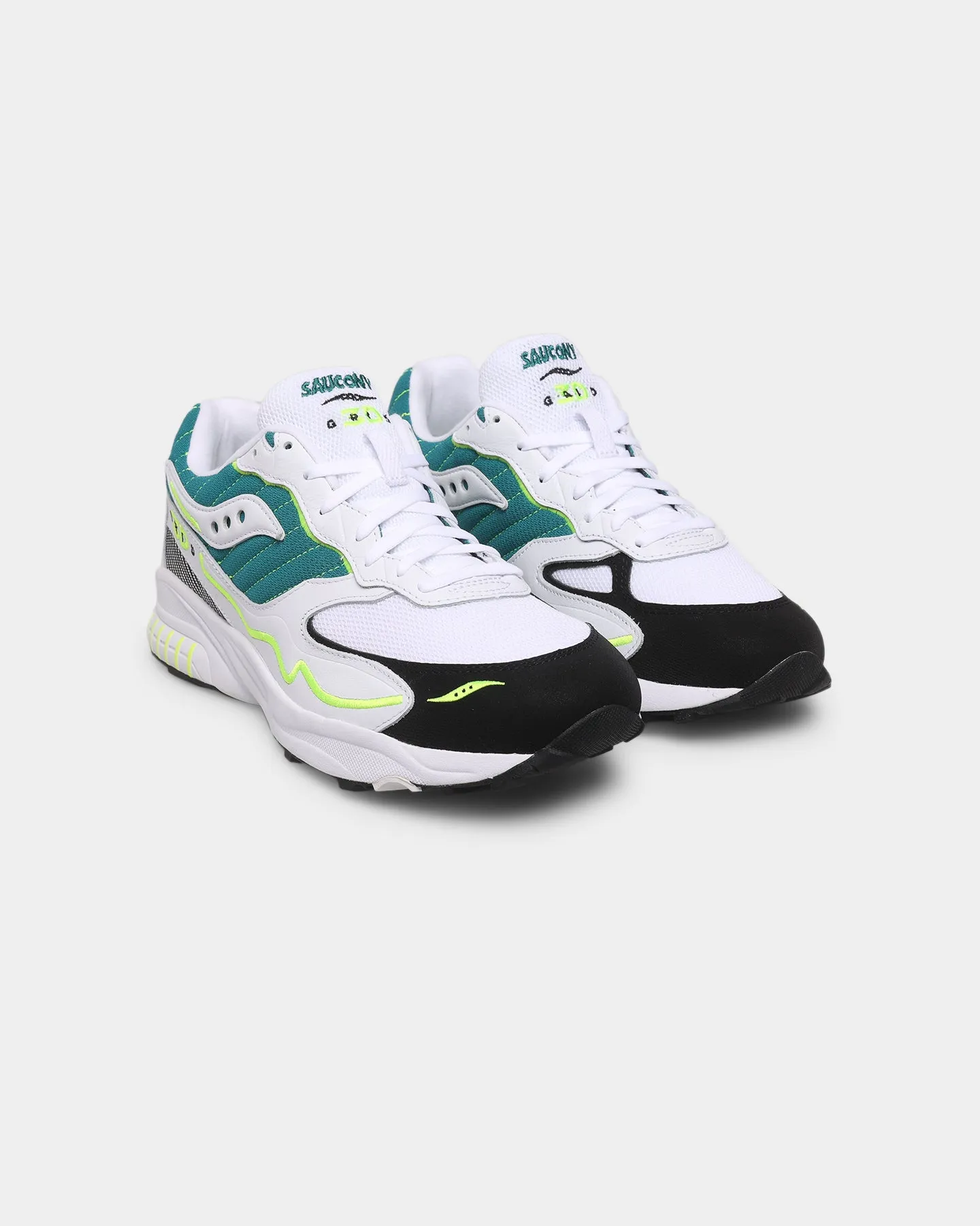 Saucony 3D Grid Hurricane White/Green Space Vibe Water Edge