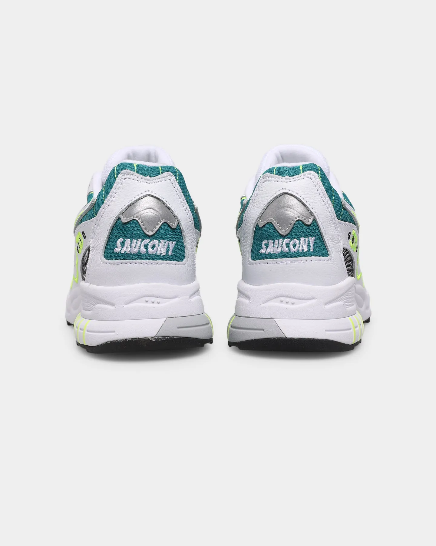 Saucony 3D Grid Hurricane White/Green Snow Grip