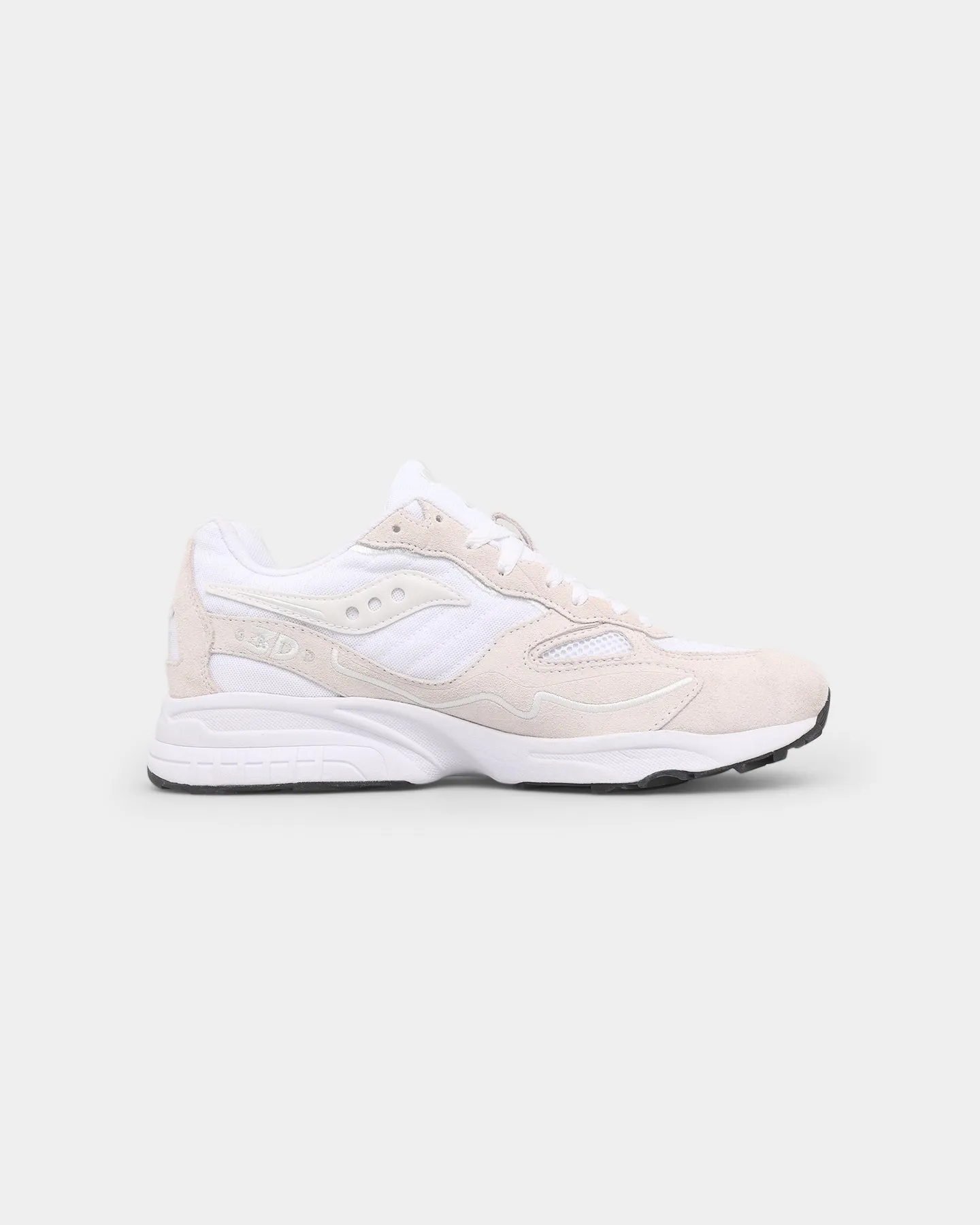 spring fresh Petite Fit Saucony 3D Grid Hurricane White/White