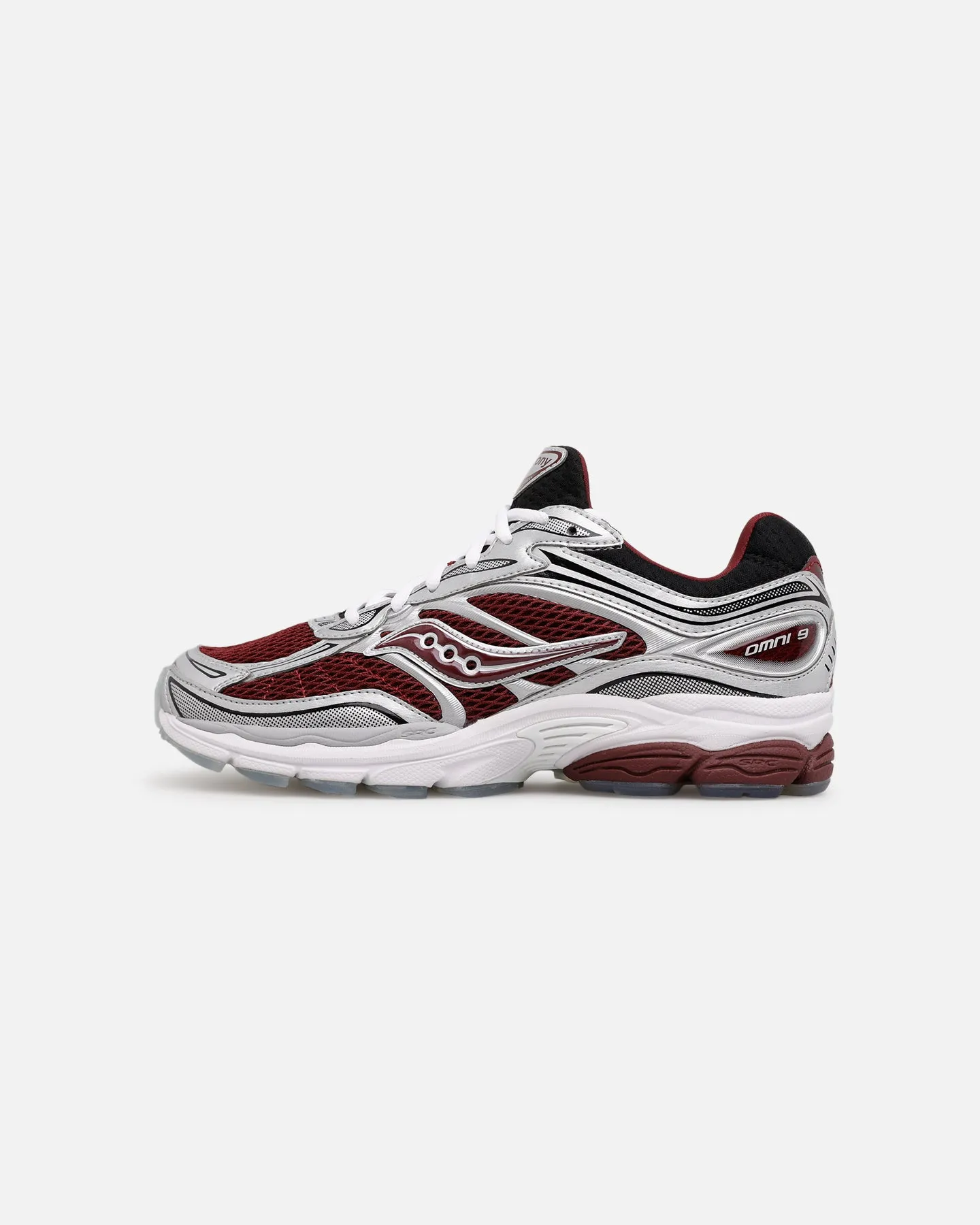 Padded Comfort Standing Workers Saucony ProGrid Omni 9 Maroon/Black