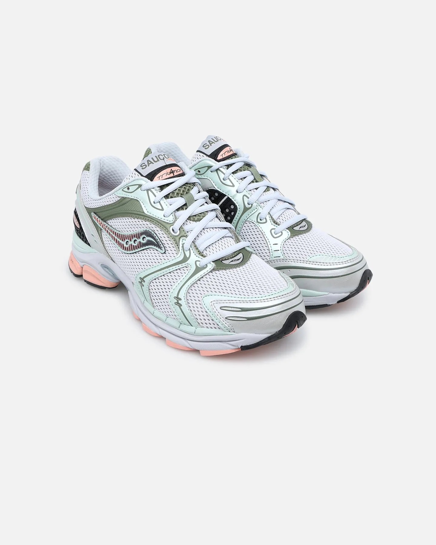Saucony Progrid Triumph 4 Grey/Green Snow Ride Pool Ready