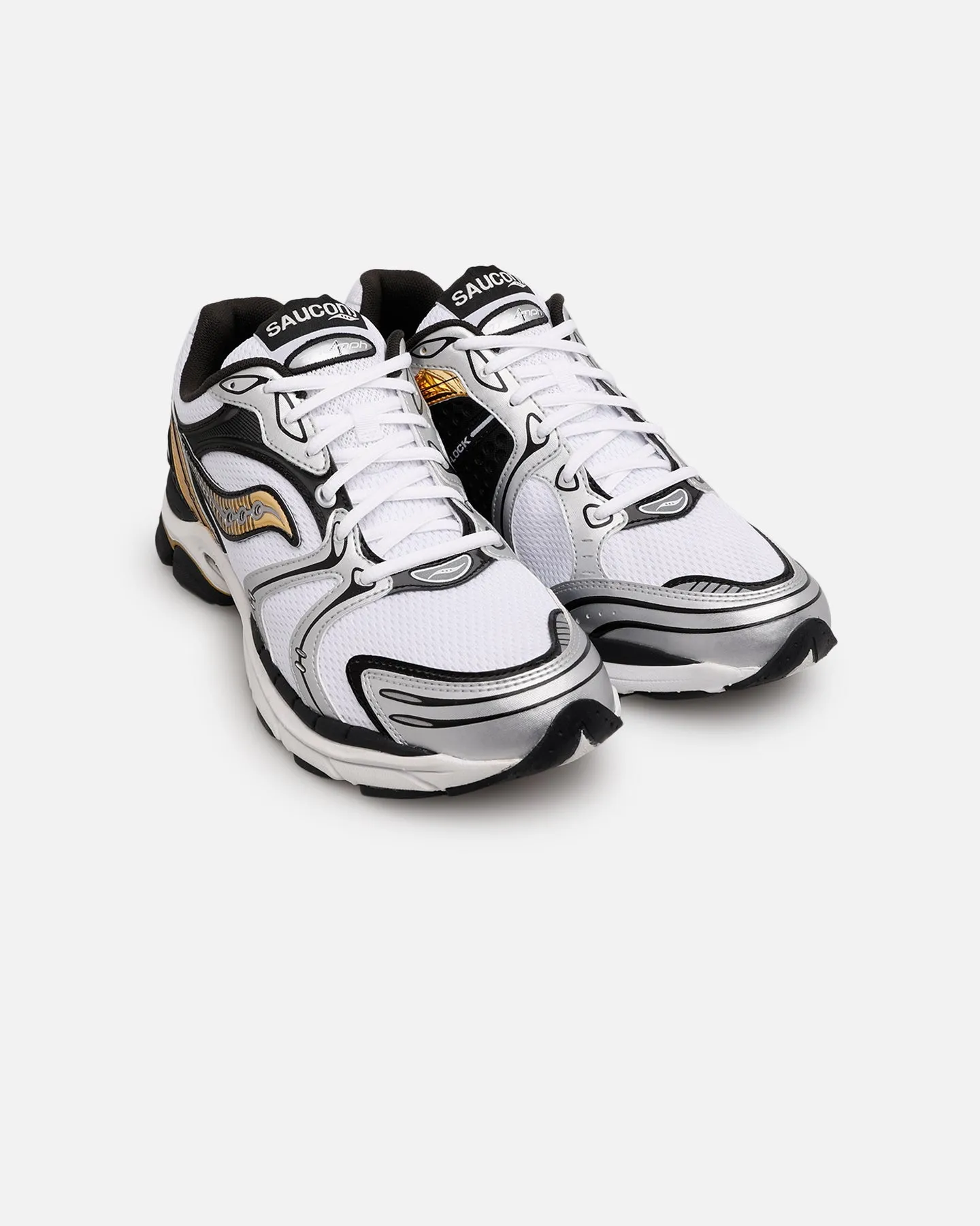 Saucony Progrid Triumph 4 Silver/Gold All Day Weekend Warriors Waterproof Standing All