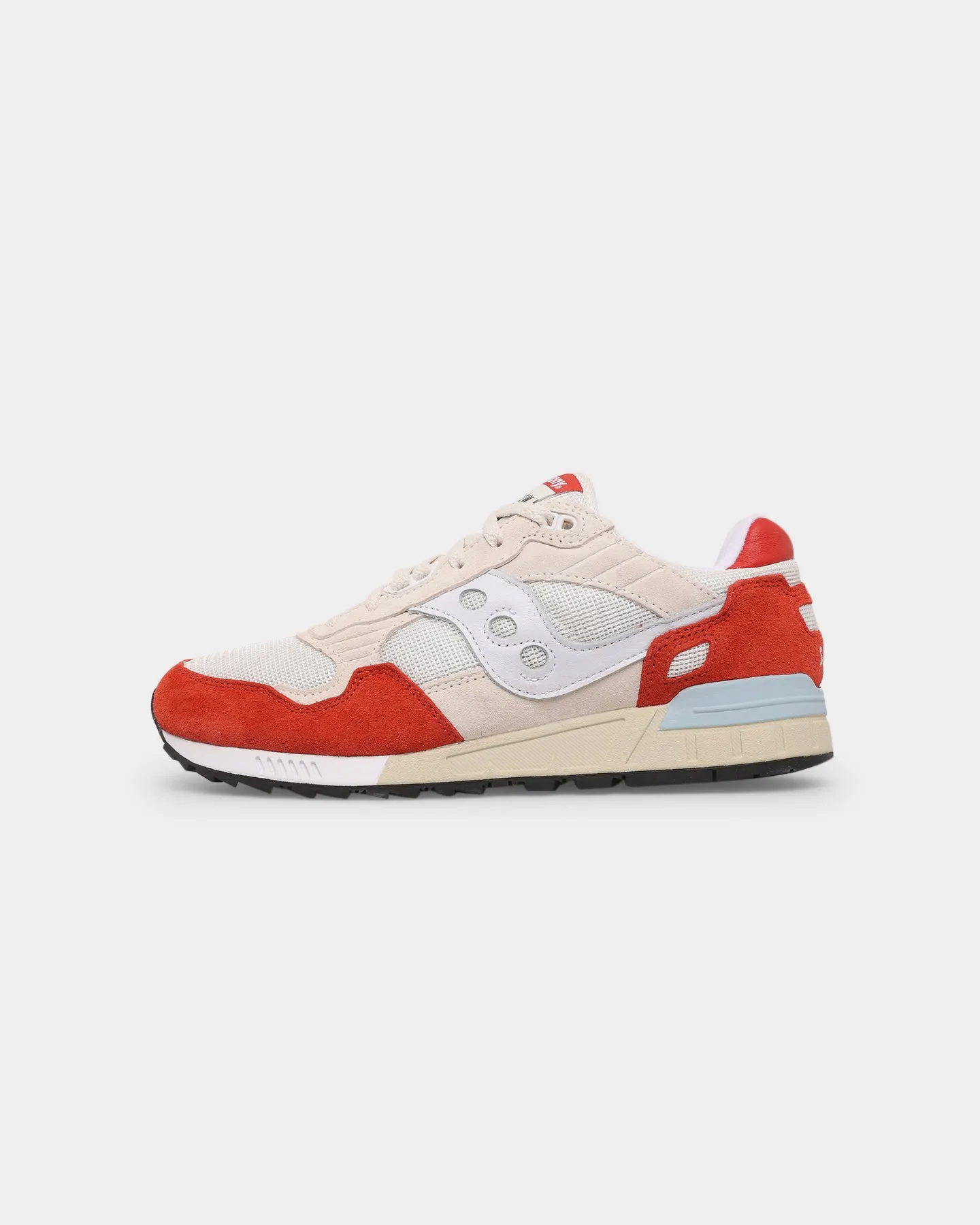 Saucony Shadow 5000 White/Red Shock Absorbing City Edge