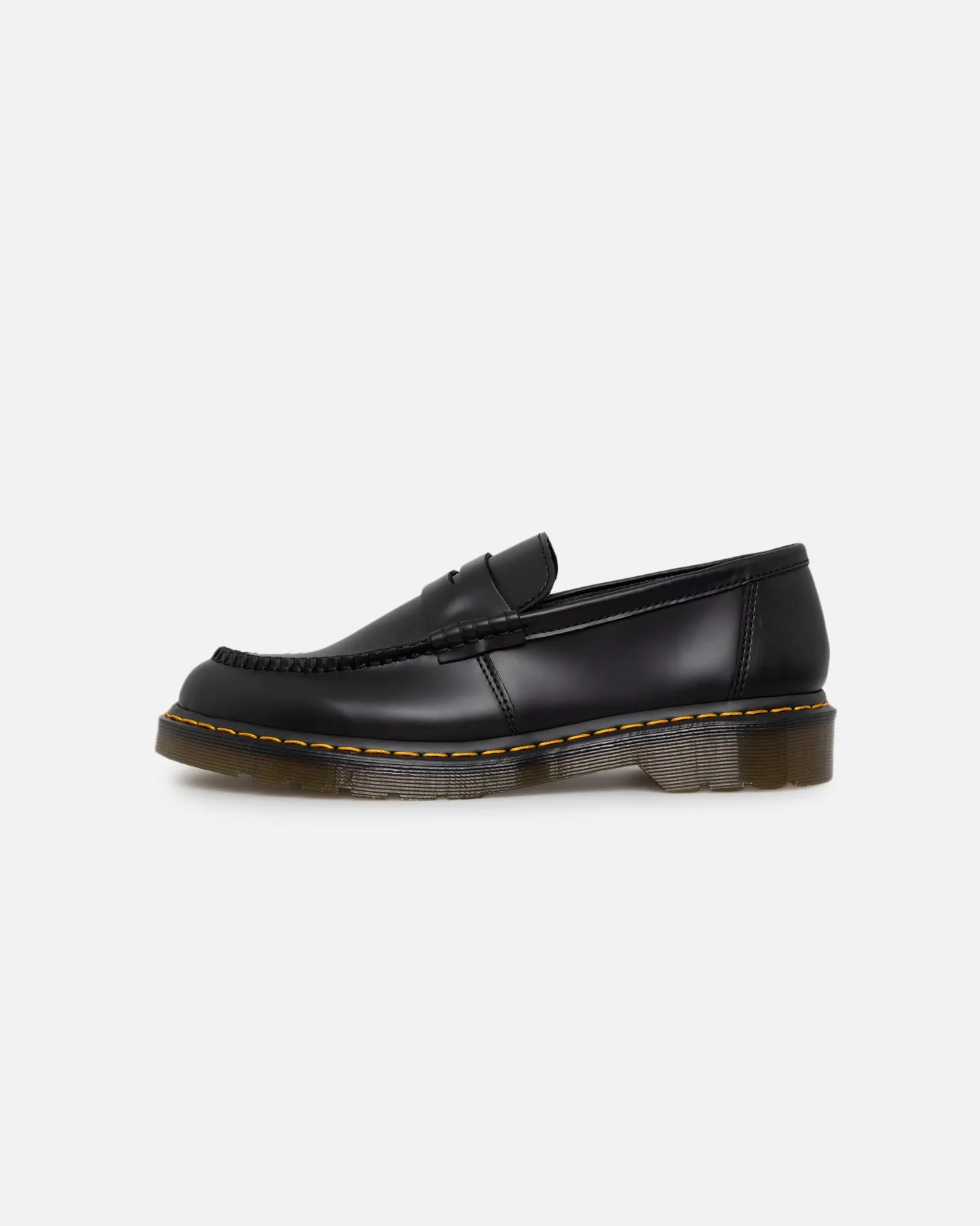 Snow Warm Star Edge Dr. Martens Penton Loafer Black Smooth