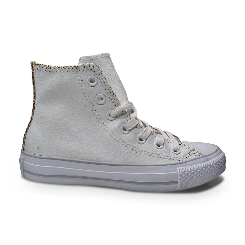 Converse CTAS Hi Chuck Taylor UK 4.5 551924C White Gold Trainers All Purpose Wear Skateboarding Fit