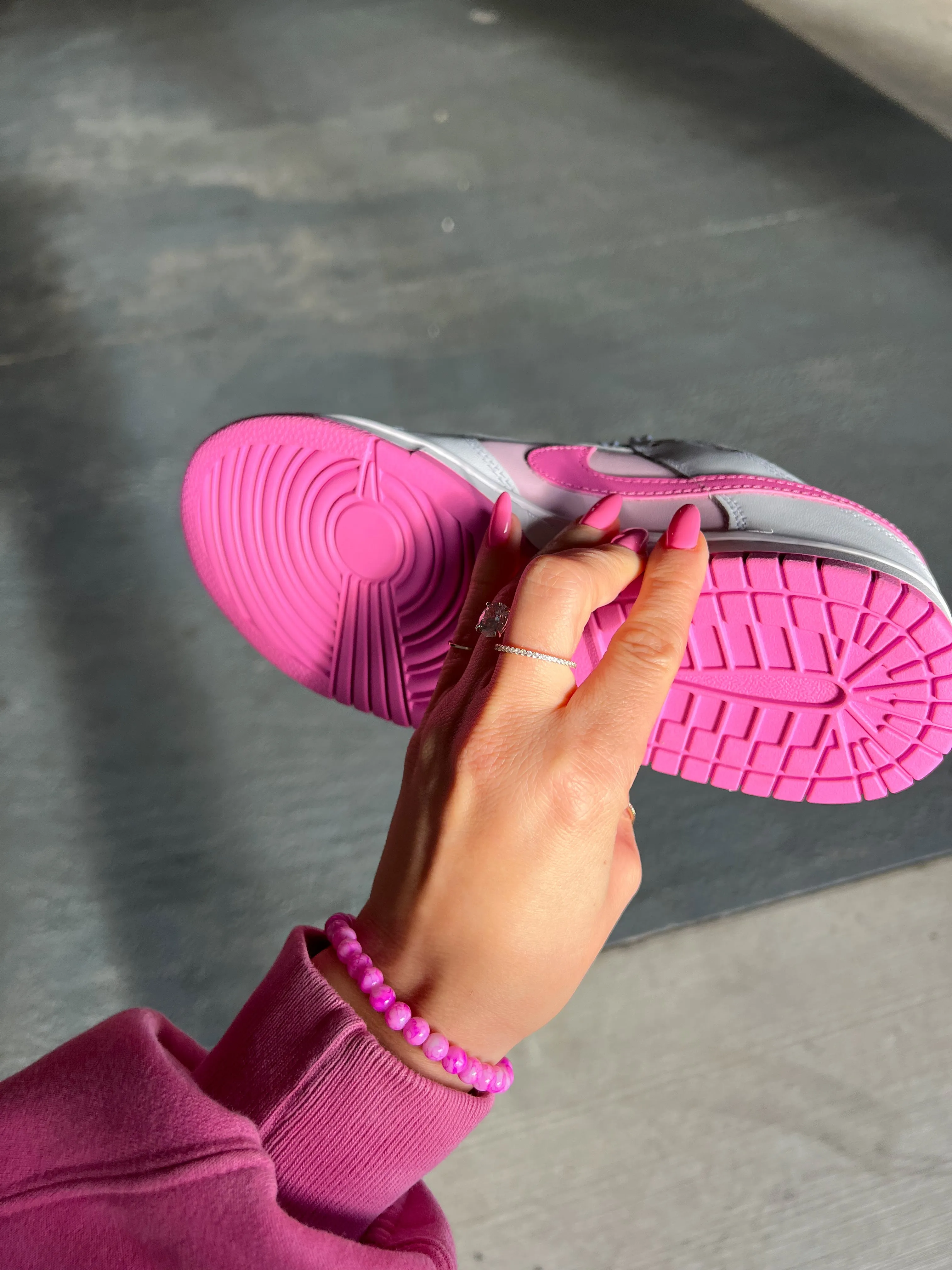 Rare Hot Pink Swarovski Womens Nike Dunk Shoes Heavy Walk