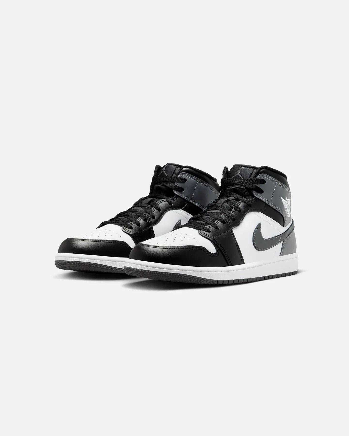 Date night Silver Shine Jordan Air Jordan 1 Mid 'Iron Grey' Black/Iron Grey