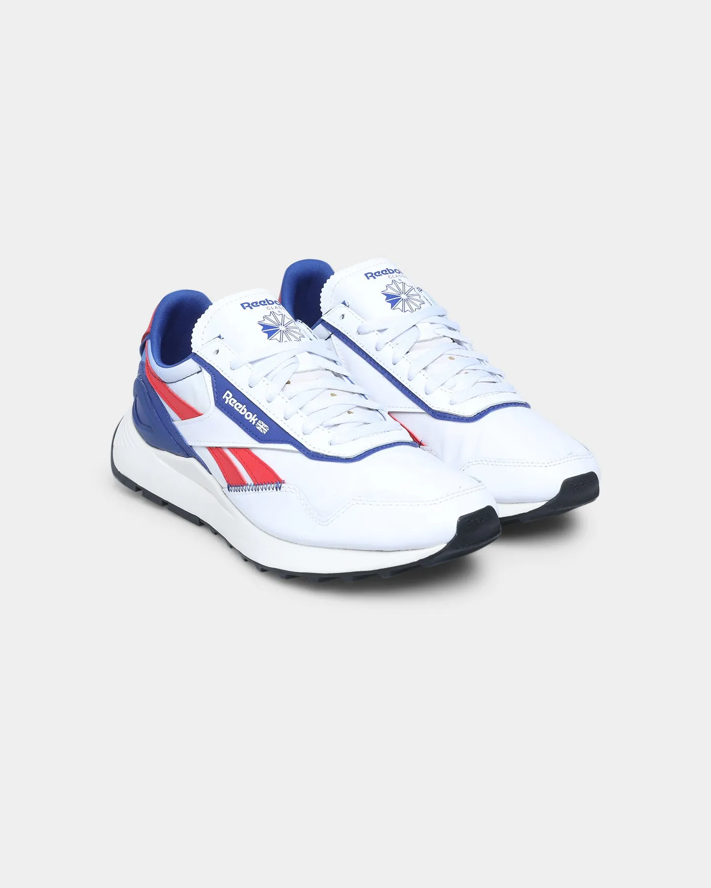 Rubber Outsole Muscle Aid Reebok CL Legacy AZ White / Classic Cobalt / Vector Red