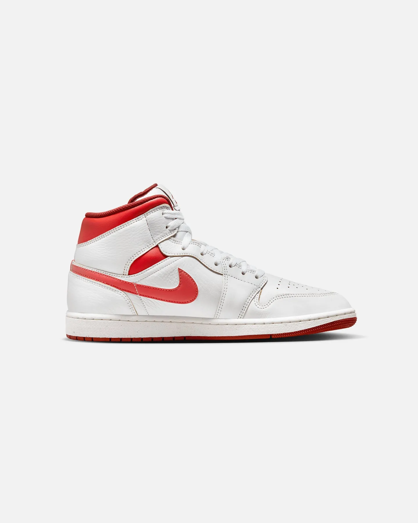 Heel Safe Jordan Air Jordan 1 Mid SE White/Lobster