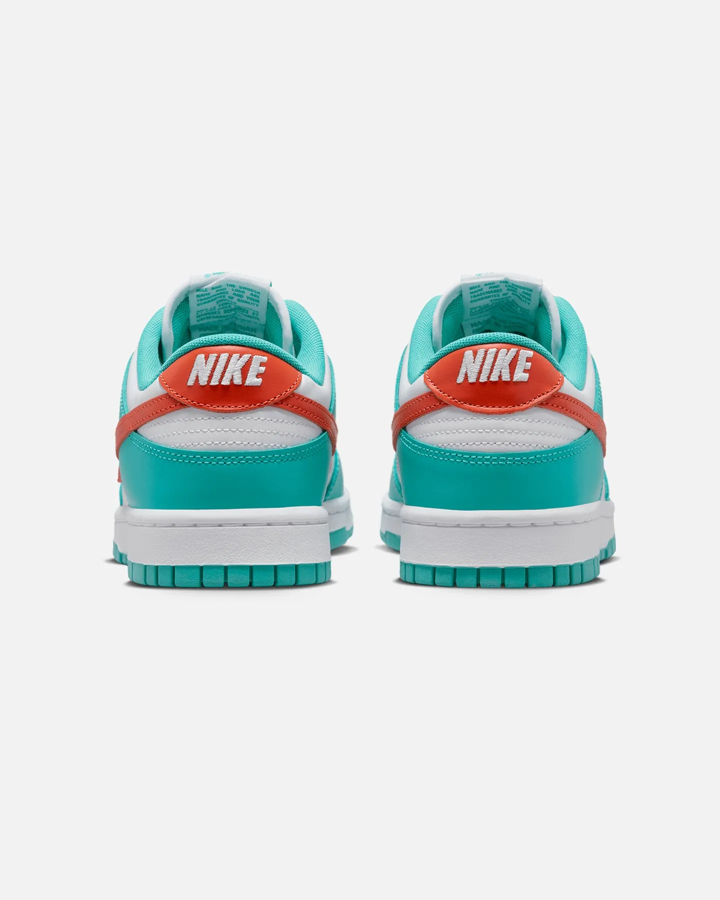 Nike Dunk Low Retro "Miami Dolphins" White/Cosmic Clay/Dusty Cactus Curve Hug Shine Silver