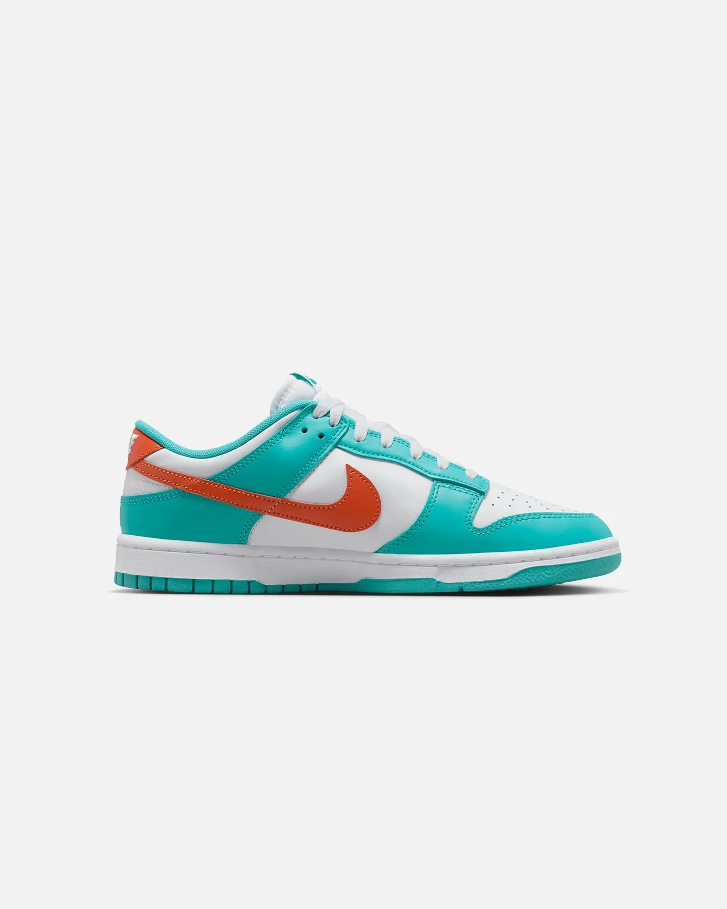 Nike Dunk Low Retro "Miami Dolphins" White/Cosmic Clay/Dusty Cactus Airy Design Breathable City Adventure