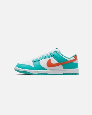 Nike Dunk Low Retro "Miami Dolphins" White/Cosmic Clay/Dusty Cactus Quick Dash Road Long